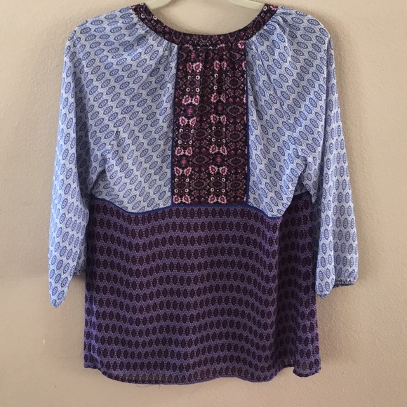 Kenar boho printed blouse, size Small - Picture 7 of 8